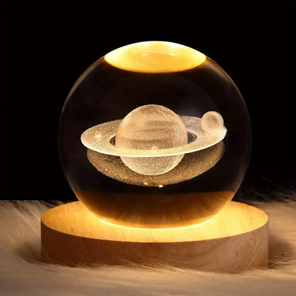 Lampe boule de cristal 3D