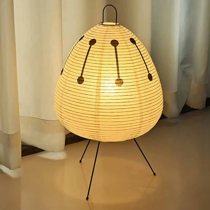 Japanese Design Akari Noguchi Yong Table Lamp Rice Paper Standing Lamp Bedroom Home Decor Study Living Room Bar Light Fixtures